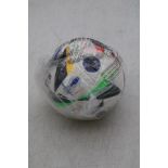 Ten Adidas UEFA Euro 2024 League Football, White/Multi, Size 1
