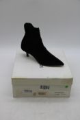Le Monde Beryl Suede Like Ankle Boots, Black, Size 37