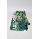 Sahara Badla Print Salvage Cotton Scarf, Multi, Size 100 X 200cm