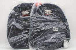 Two Superdry Classic Montana Backpack, Navy
