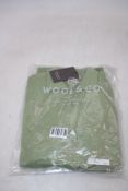 Wool and Co Italy Two Button Soft Shetland Jumper, Green, Size L