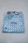 Vilebrequin Swim Shorts Turtles Net, Blue/White, Size XL