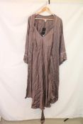 Two Autograph items to include 1x Satin Night Dress Size 14 & Satin Dressing Gown, Taupe, Size M