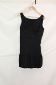 Abercrombie & Fitch Low Back Cotton Mini Dress, Black, Size Large