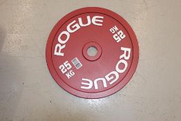 Rogue 25kg Calibrated Olympic Weight Plate, Red