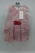 Two Tutto Piccolo Cotton Dress with Zip Back, Red, 1x 36 Months and 1x 4a Years