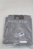 Wool and Co Italy Wool Cardigan, Grey, Size L