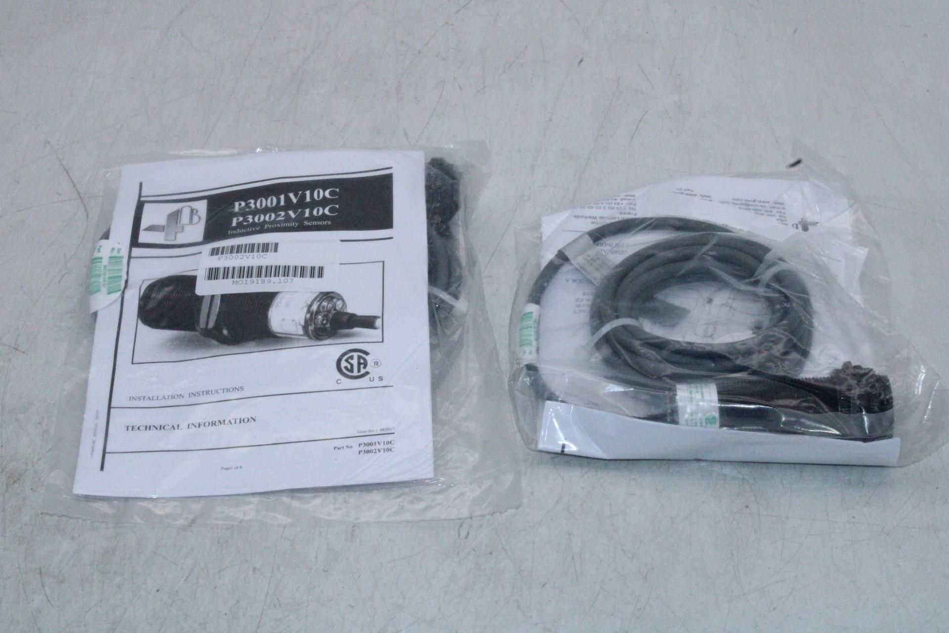 Three B4 Group P3001V10C Inductive Proximity Sensors, 30mm