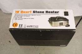 Eighteen Quart Massage Stone Heater. Box damaged