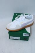 Puma Palermo LTH Trainers, White/Lilac, UK 6