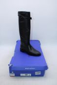Stuart Weitzman Maverick Boots, Black, Size 40. Box damaged