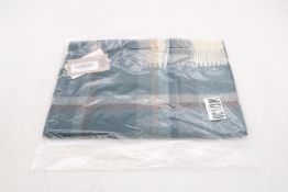 Johnstons of Elgin Cashmere Scarf, Green/Aqua Check