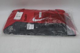 Three Nike Academy 21 Team Hardcase Duffel Bag, Red/Black, Size 49 L