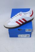 Adidas Samba Licensed Liverpool You'll Never Walk Alone, White/Red, UK 7.5