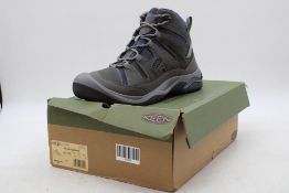 Keen Circadia Mid Waterproof Boots, Steel Grey/Legion Blue, UK 10.5. Box damaged