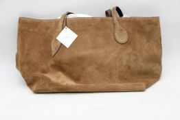 Little Liffner Pillow Suede Bag, Chestnut