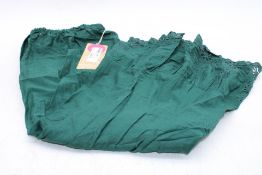 Gudrun Sjoden Woven Organic Cotton Underskirt, Forrest Green, Size L