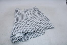 Abercrombie & Fitch Stripe Cotton Shorts, Blue/White, Size 25/0