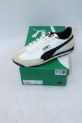 Puma Easy Rider Mix Trainers, White/Black, UK 10.5