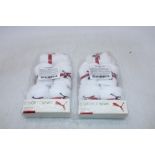 Five Packs Puma Every Day Short Crew Socks 5 Per Pack, White, UK 6-8