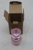 Six Talking Tables Boho Glass Candle Holder, Pink, Small