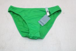 Marie Jo Swimwear Madurai Rio Bikini Briefs, Exotic Green, UK S. Box damaged
