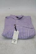 J.Press Striped Long Sleeve Shirt, Purple/White, Size L