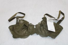 Simone Perele Underwire Bra, Adventure Green, Size 30D