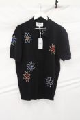 Wax London Unisex Tellaro Ss Shirt, Black/Multi, Size XL
