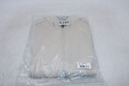 Thomas Maine Interlock Full Zip Sweat Top, Beige, Size S