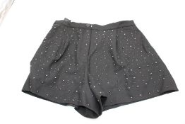 Sandro Paris Violine Shorts, Black, EU 42