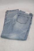 Weekday Space Relaxed Straight Leg Jeans, Blue, Size W31, L30