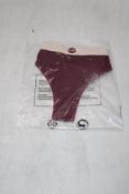 Tow Pairs of Snuggs Brazilian Brief, Cherry Red, Sizes 1x L, and 1x S