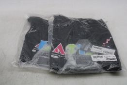 Two Alpinestars Cereal CSF T Shirts, Black/Multi, Size XL