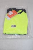Tranemo High Vis Sweatshirt, Yellow/Navy, Size M