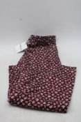 Marella Cricket Trousers, Burgundy/White, UK 10