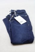 Frame Straight Sanctuary Denim Crop Jeans, Blue, Size 24