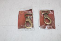 Ten Ivan Leather Company Brass Swivel Snaps, 25mm