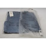 Two Only Assorted Denim Jeans to include 1x Madison Blush High Waist Wide Leg Blue EU XL, 1x Shape R