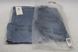 Two Only Assorted Denim Jeans to include 1x Madison Blush High Waist Wide Leg Blue EU XL, 1x Shape R
