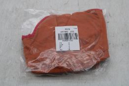 Simone Perele Underwire Bra, Dark Orange/Dark Pink, Size 4