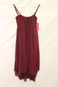 Capezio Cami Empire Dance Dress, Burgundy, Size S