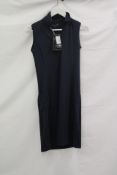 Breathable Golf Dress with Inner Shorts, Navy, Size XS
