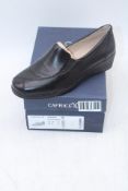 Caprice M2435045 Leather Loafer, Black, EU 42