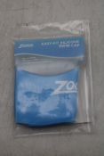 Zoggs Easy Fit Silicone Cap 6 Pack, Light Blue, One Size