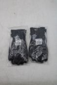 Six Pairs of E-Etip Gloves, Black, Size L/XL