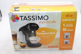 Bosch Tassimo Style-Bundle Coffee Machine, Black. Box damaged