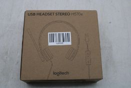 Logitech USB H570E Stereo Headset, Black