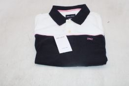 Eden Park Polo Shirt, Marine/White/Pink, Size M
