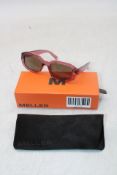 Meller Kessie Kakao Sunglass, Frames Pink/Lenses Brown